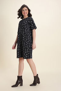 Zivame Harry Potter Knit Cotton Loungewear Dress - Black Beauty — thumbnail 3